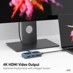 USB-C 8 in 1 Hub | Detachable Cable | Union Pro