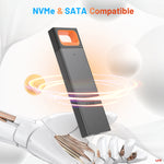 M.2 NVMe- und SATA-SSD-Gehäuse | Orange | UNENDLICH