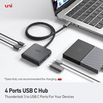 USB C to 4 USB C Hub｜4 x USB C NO Charging