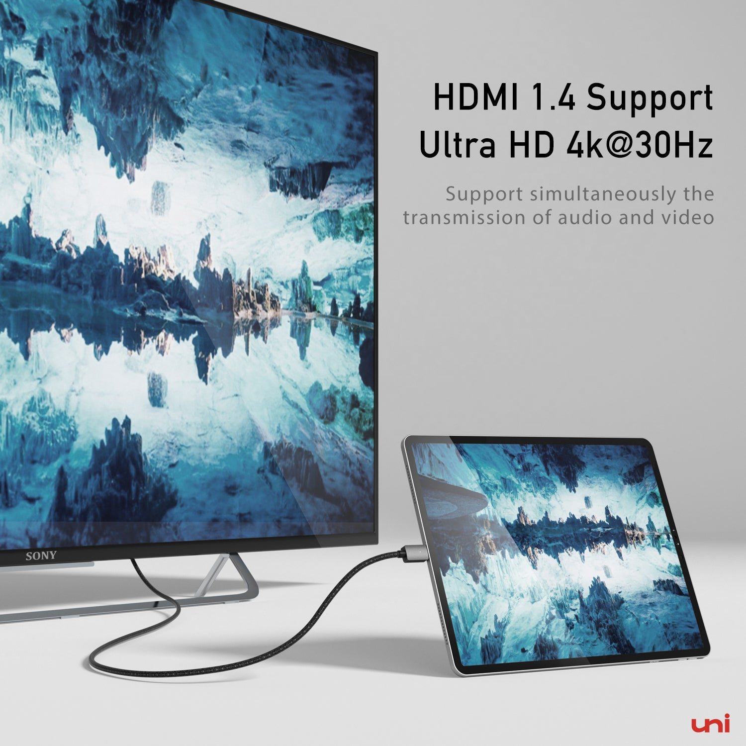 USB-C-zu-HDMI-Kabel 4K | BILDSCHIRM +
