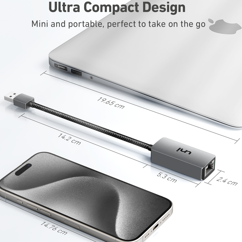 USB-A - イーサネットアダプター 1G | 迅速