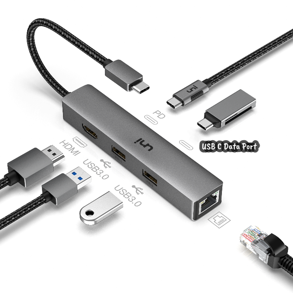 uni typecドック USB Cハブ、USBハブ、USB Cドック | Type-Cアクセサリ | uni