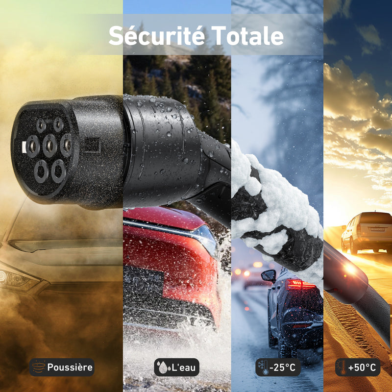 uni Typ 2 Ladekabel 3,68 kW, einphasig | 6-16A