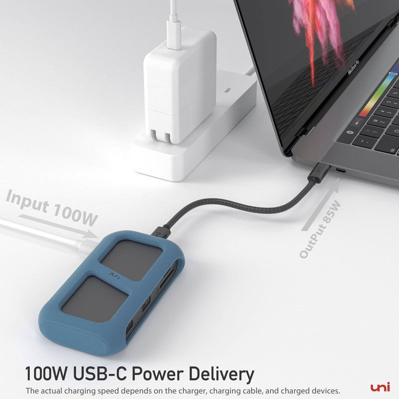 USB-C 8 in 1 Hub | Detachable Cable | Union Pro