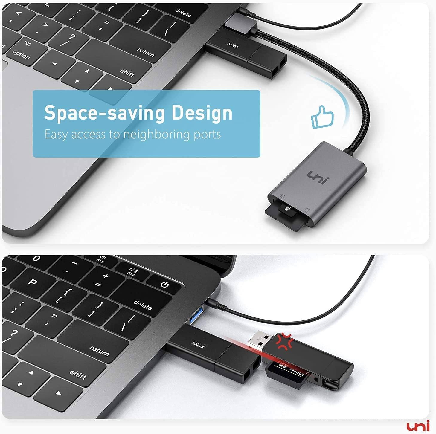 USB 3.0 to SD Card Reader / Micro SD / TF UHS-I | uni