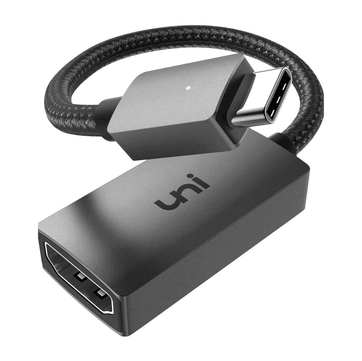 Adaptador uni® USB C a HDMI 4K / Monitores duales para MacBook Air